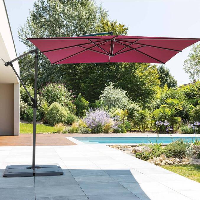 Parasol déporté carré MANOA Bordeaux