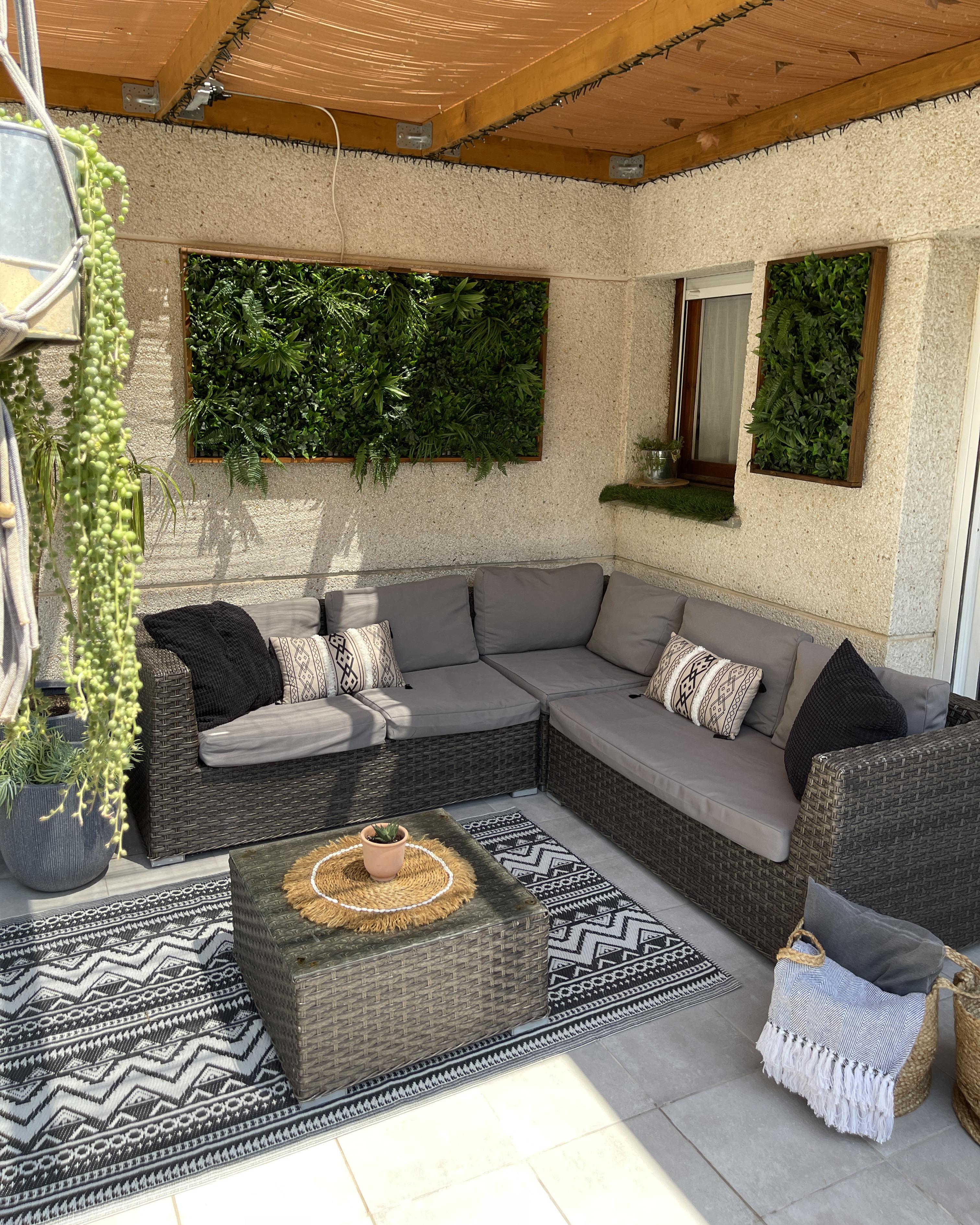 Plaid TANGIER Katoen 130 x 160 cm Zwart