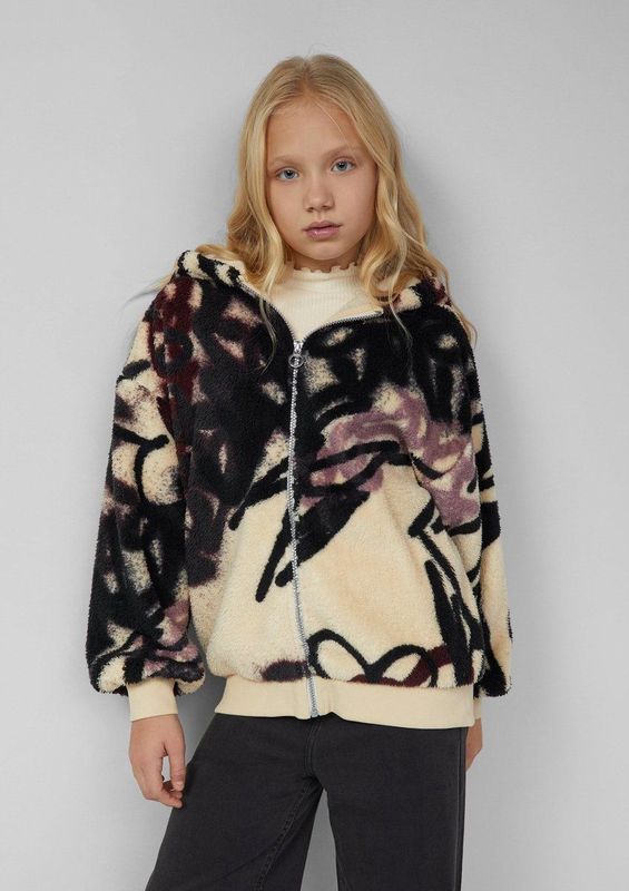 s.Oliver - Vest - Polyester - Met Capuchon - All-over Print