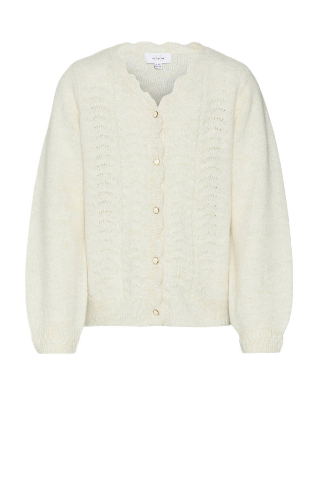 VERO MODA GIRL vest VMELEANOR ecru