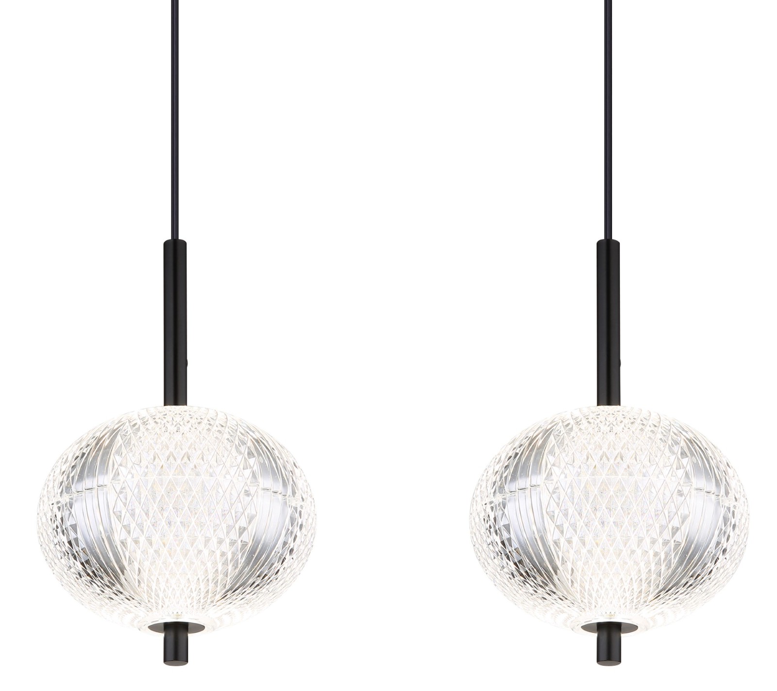 LED-Hängeleuchte - schwarz matt - 120 cm - Memoryfunktion