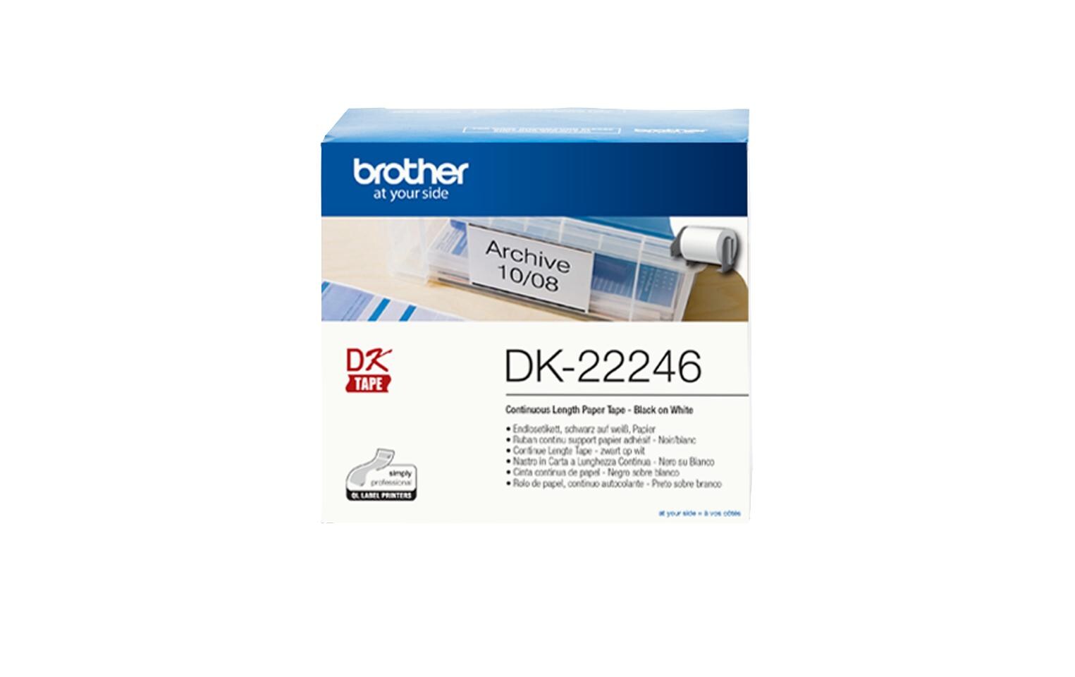 Etikettenrolle DK-22246 Thermo Direct 103 mm x 30.48 mEtikettenrolle für Thermodirekt-Drucker