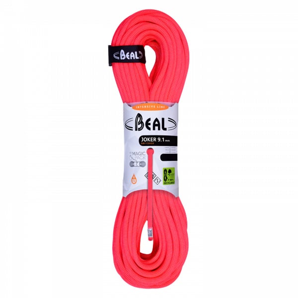 Corde alpinisme BEAL JOKER 9.1MM x 60M ORANGE