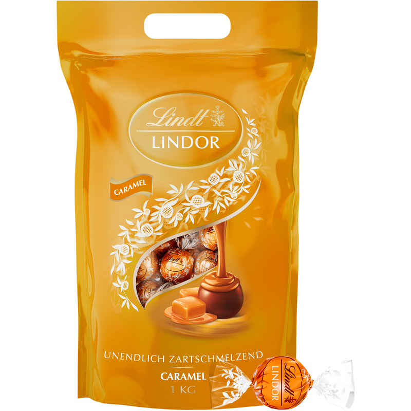 Lindt Lindor Kugeln, Caramel, 1000 g
