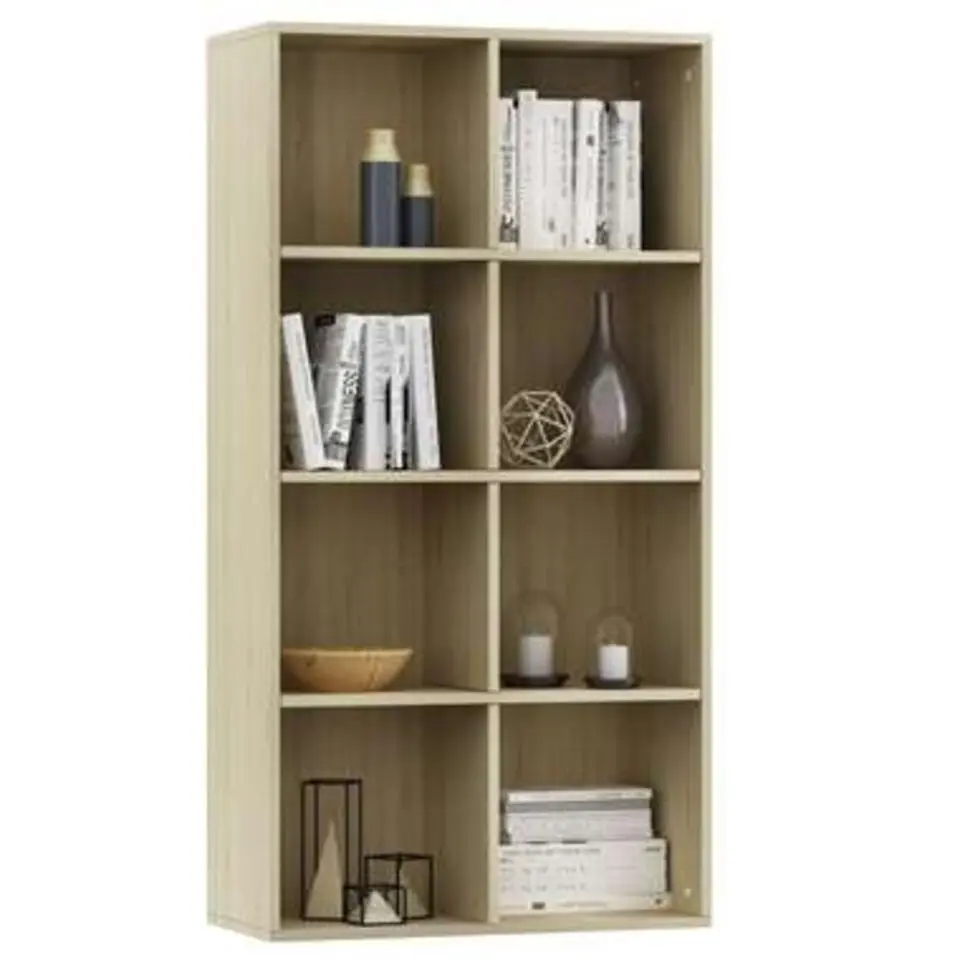 vidaXL - Boekenkast - Bruin - Bewerkt hout