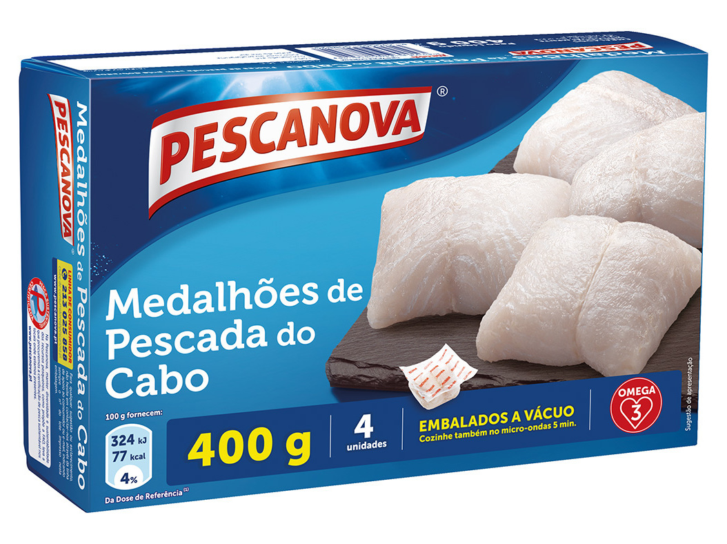 MEDALHÕES PESCANOVA PESCADA DO CABO 400G