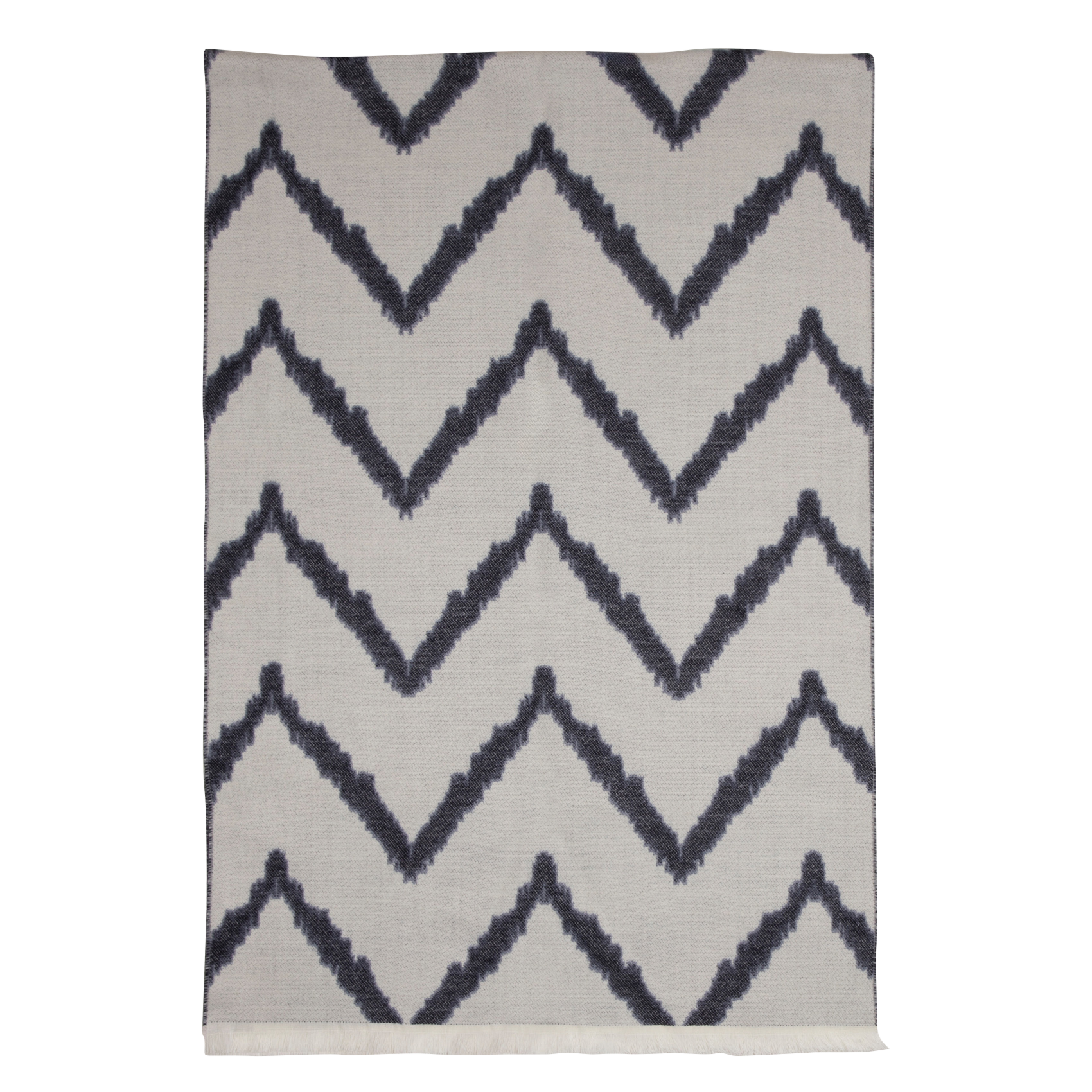 Echarpe jacquard | Blanc
