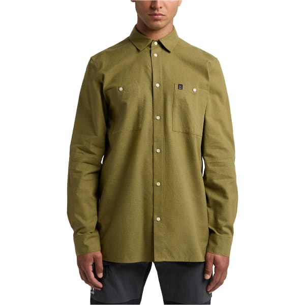 Chemise randonnée HAGLÖFS HAGLOFS CURIOUS HEMP SHIRT M OLIVE GREEN
