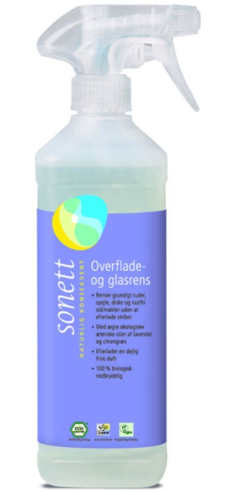 Overflate- og vindusvask, spruteflaske