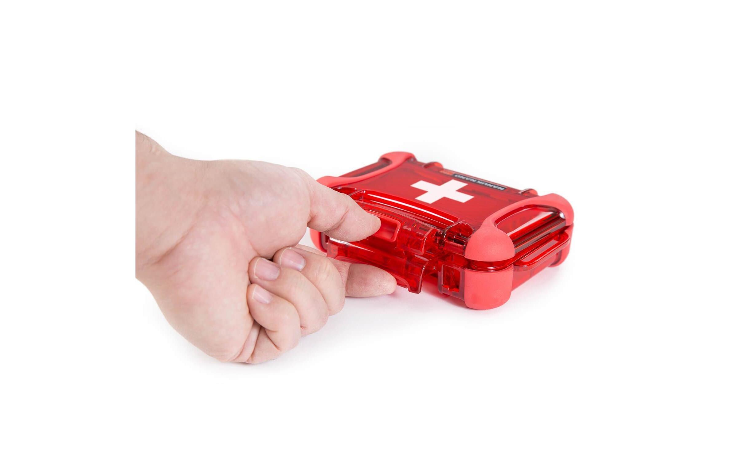 Outdoor-Koffer Nano Case 310 Erste-Hilfe leer Rot; WeissNANUK Case – leichter wasserdichter & robuster Hartschalenkoffer