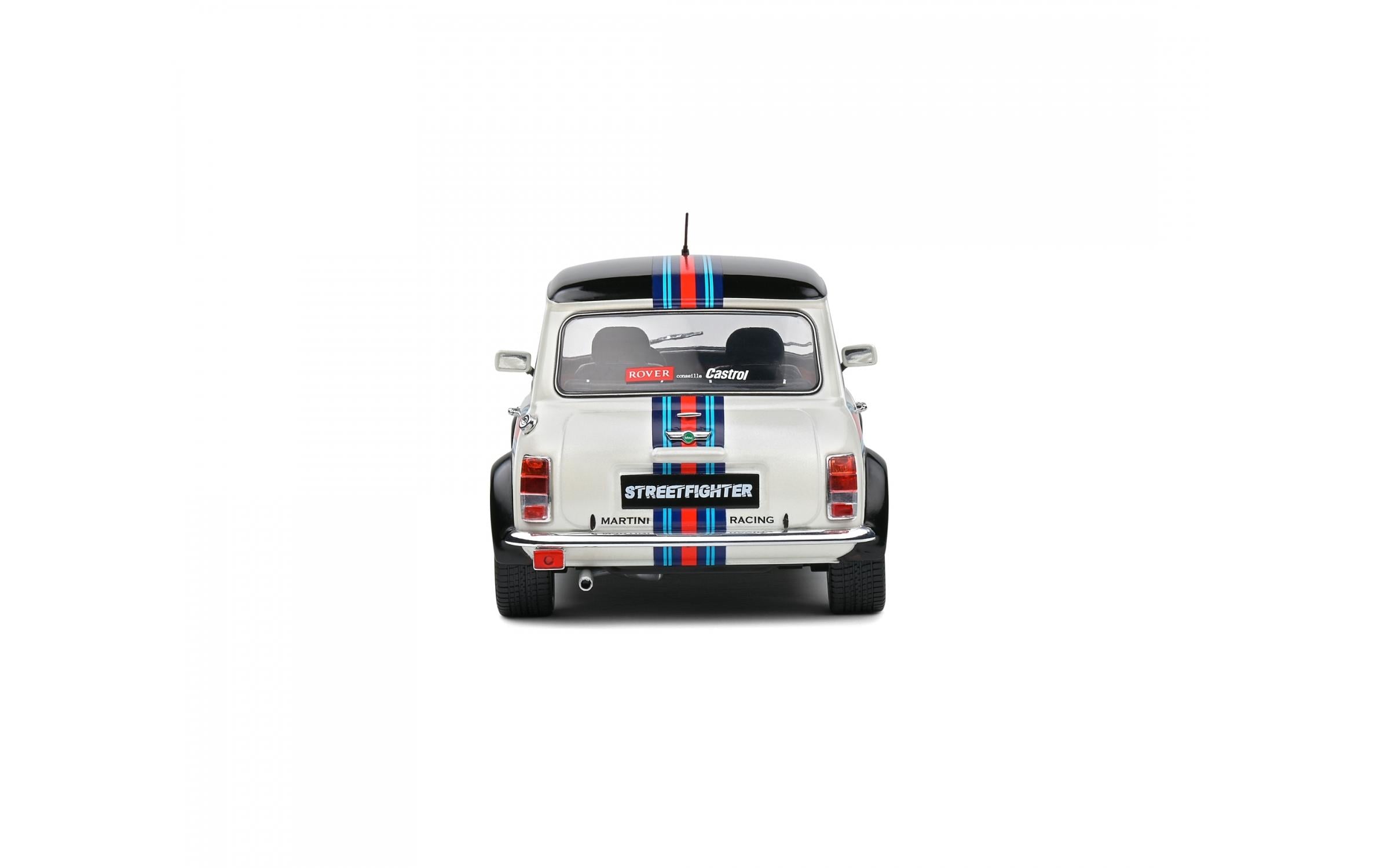 Sportwagen Mini Cooper Martini Evo, 1:18Detailgetreues Modellauto für Sammler im Massstab 1:18