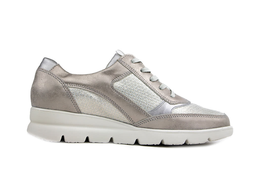 Waldlaufer Sneaker Bruni Stein Platin Taupe