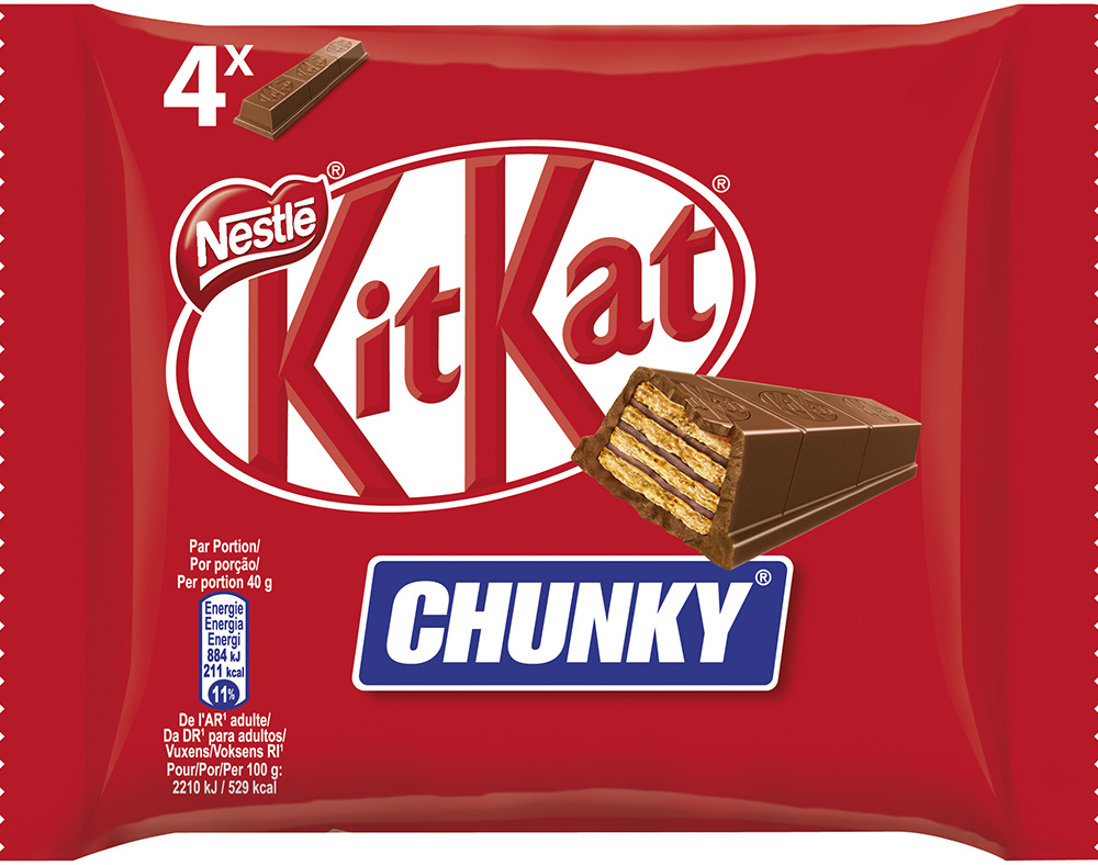 SNACK DE CHOCOLATE KITKAT MULTIPACK 4X40 G