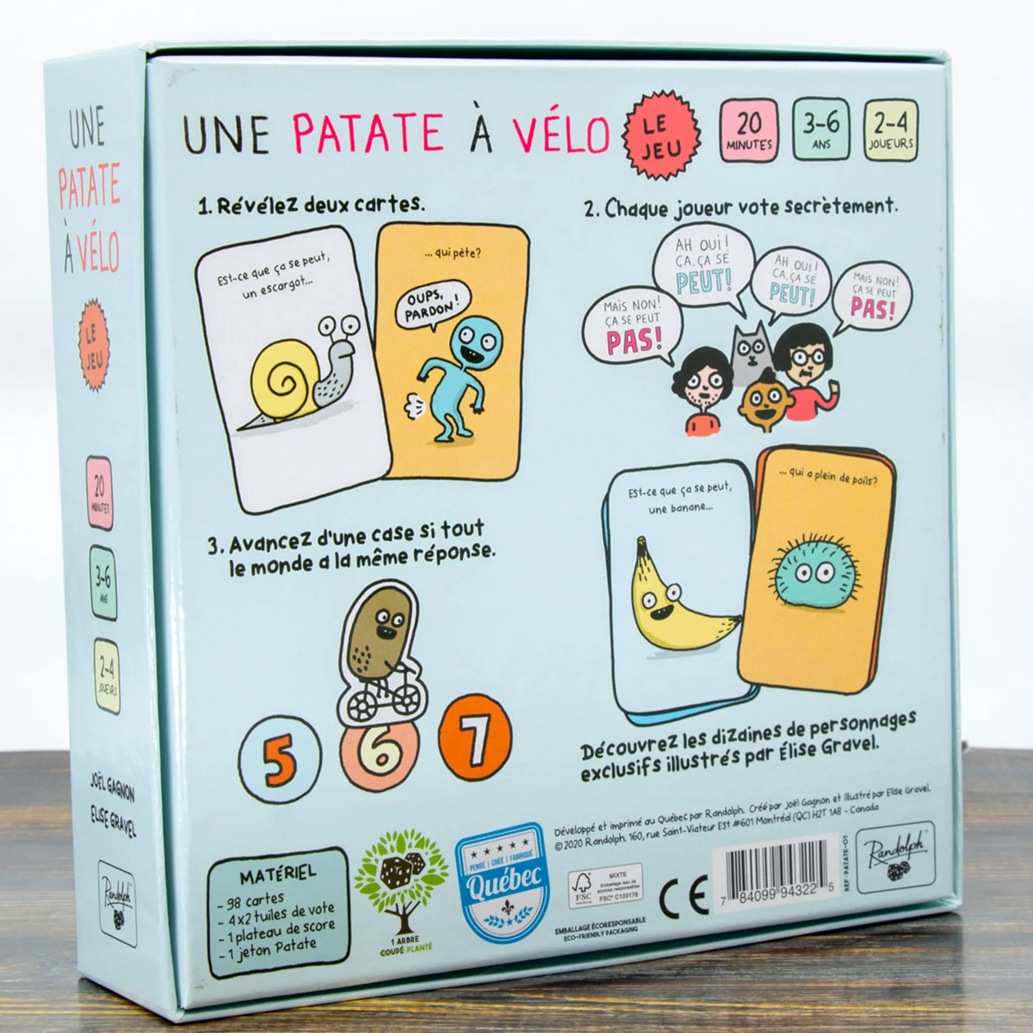 Randolph Jeu de Société Une Patate À Vélo - Le Jeu