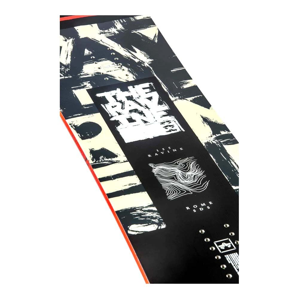 Rome RAVINE - Snowboard all mountain Homme black/red