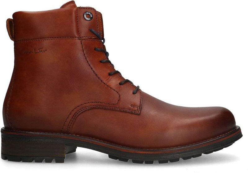 Van Lier - Heren - Cognac leren veterboots