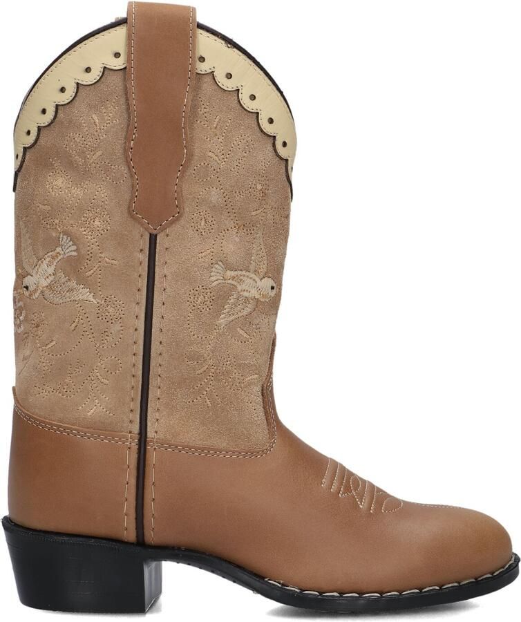Bootstock Limited Cowboy Boot High Laarzen Leer Meisjes Camel