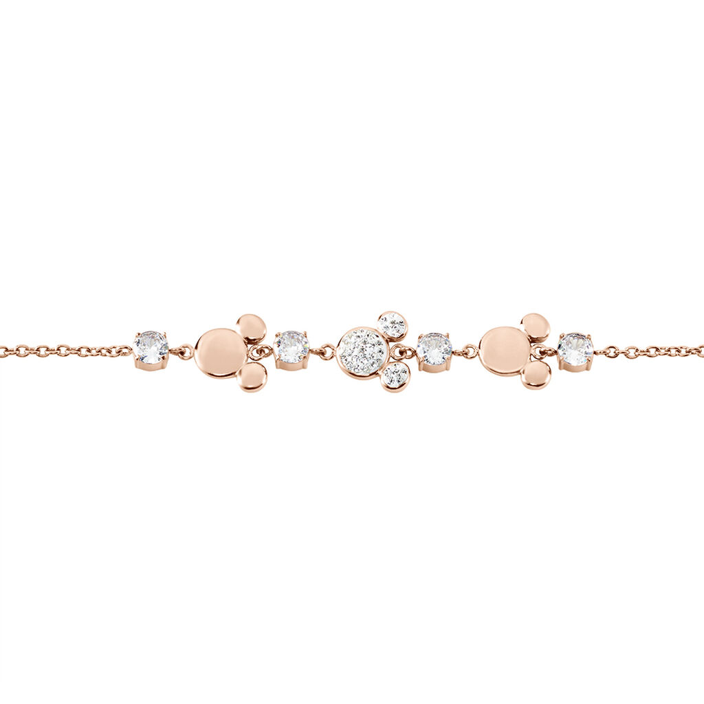 Bracelet  Acier Doré Rose Oxyde