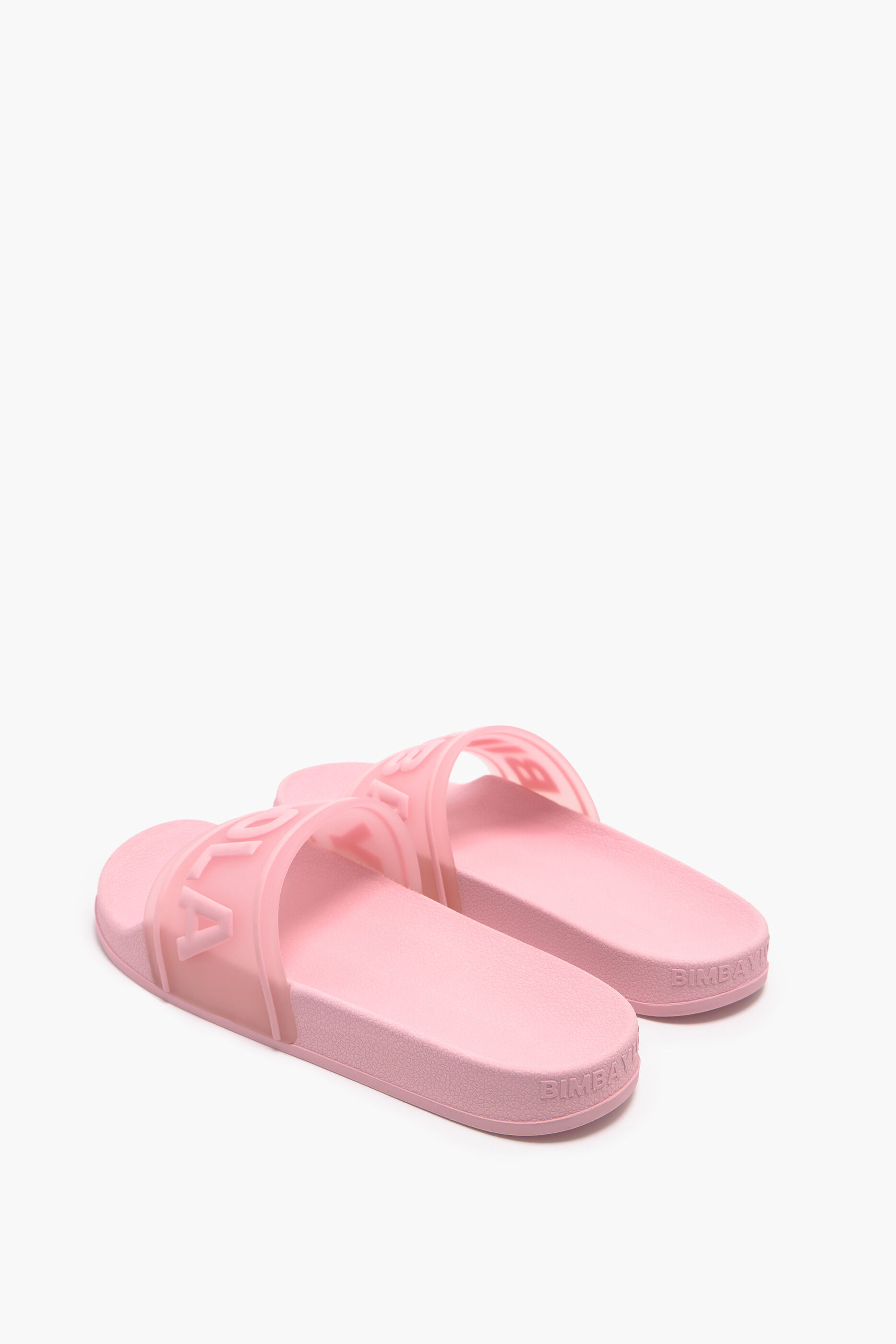 Chinelo rosa com logo