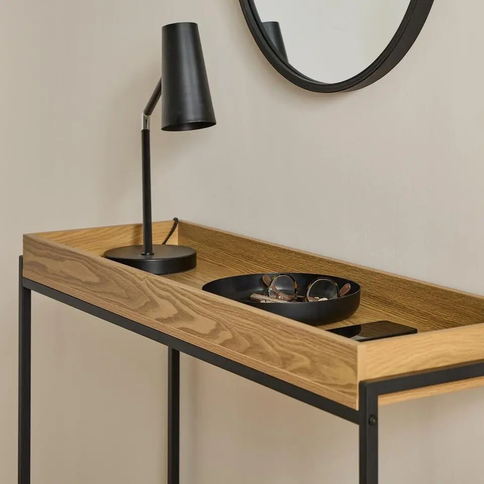 CALICOSY - Sidetable JESSIE - Licht hout - 90x100x30 cm