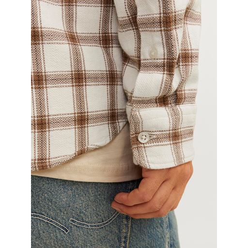 Jack&Jones Blubrook Check Structure Skjorte, Cloud Dancer, XL