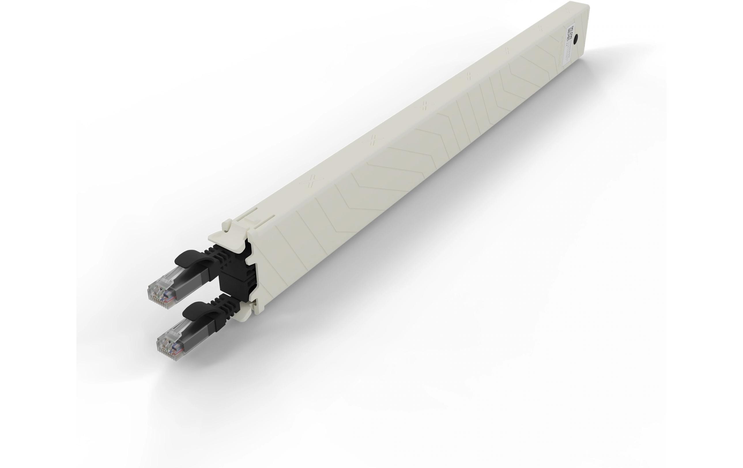 patchbox.one / Cassette / 8RU / Cat 6A, UTP, 0.8 m, SchwarzAll-in-One Lösung für Ordnung im Netzwerkschrank