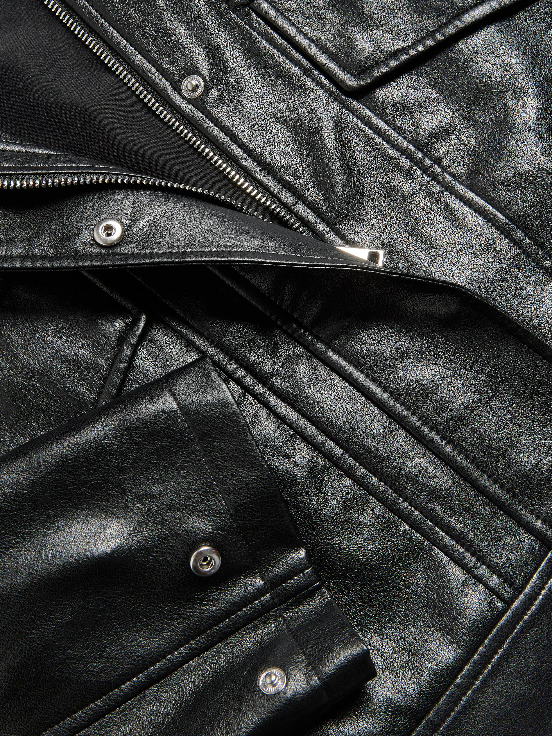 Jacke aus Lederimitat