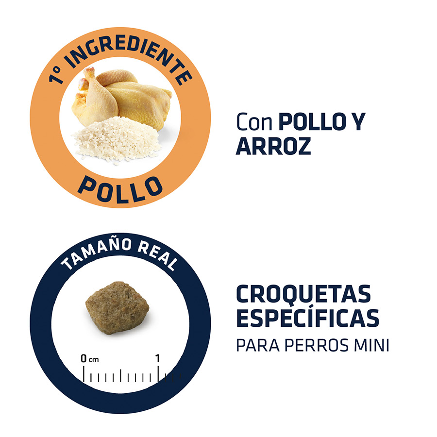 Ração Advance Mini Light para cães, sabor frango e arroz.