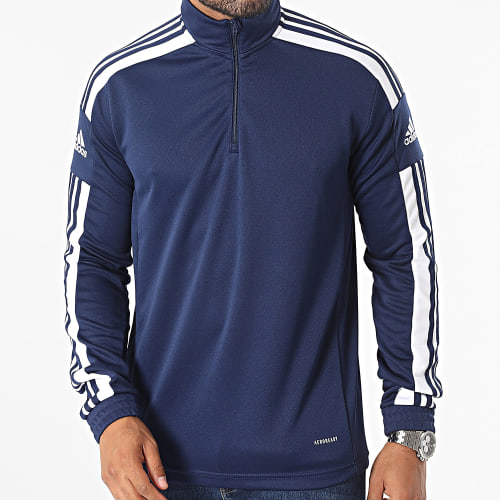 Sweat Quart de Zip Bandes Squad 21 HC6283 Bleu Marine