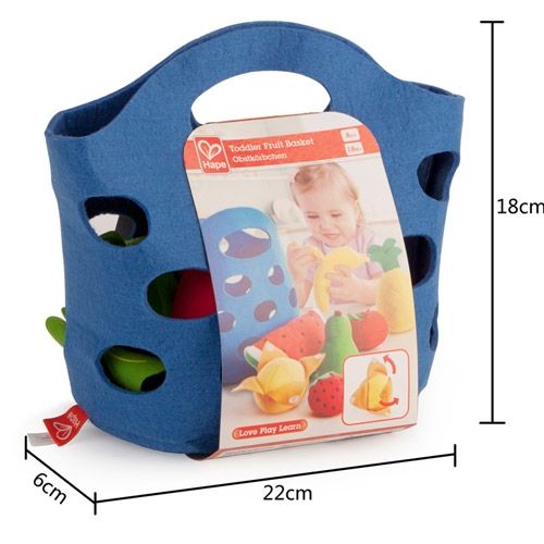 Hape fruitmandje met fruit - 8-delig