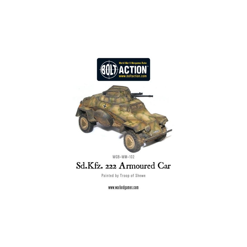 Bolt Action - German Waffen SS - Sd.Kfz 222 Armoured Car