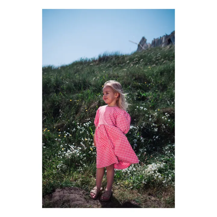 Daily Brat Robe Sassy Vichy | Rose fuschia