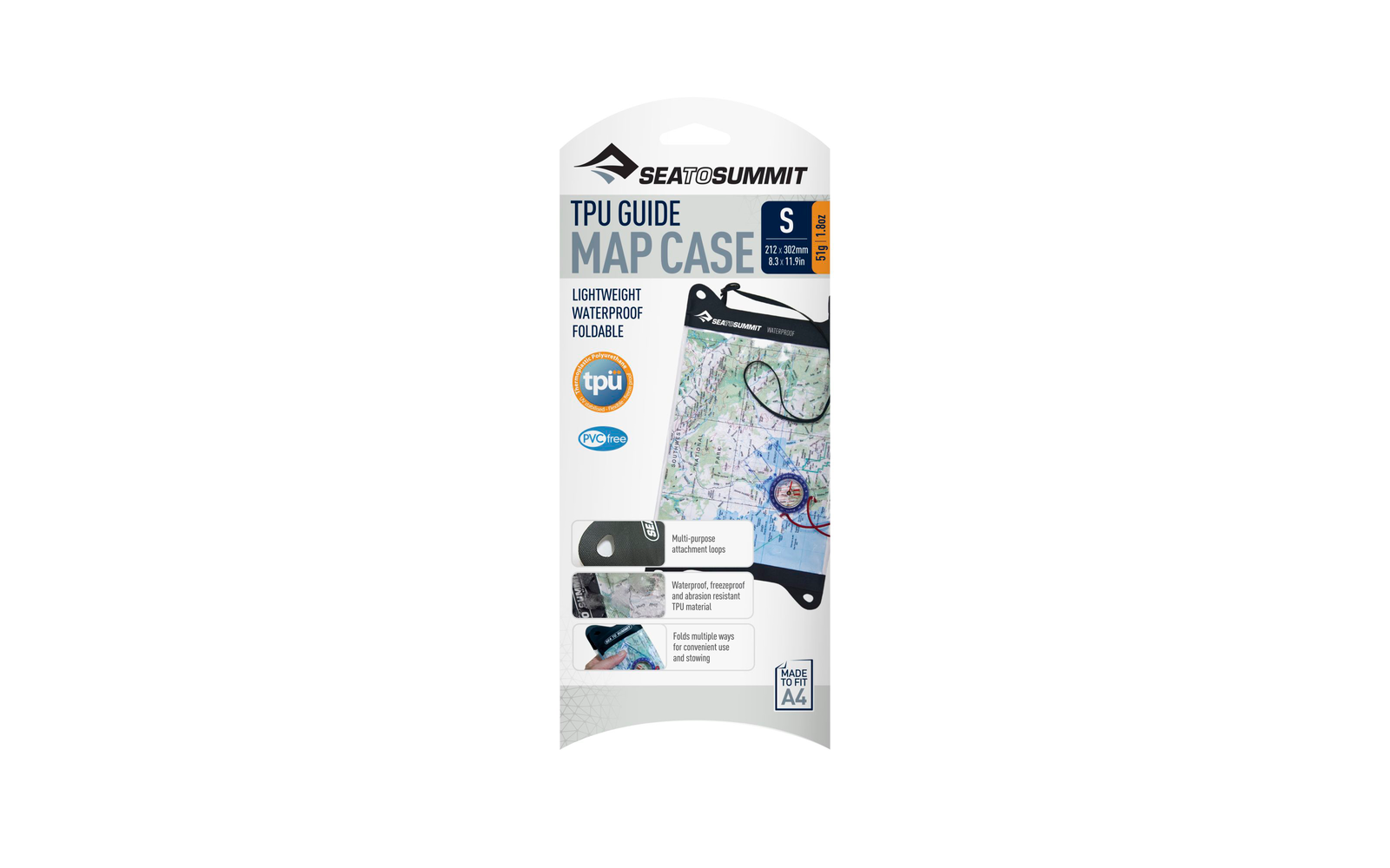 Sea to Summit Guide Map Case Thermoplastische  Kartentasche klein