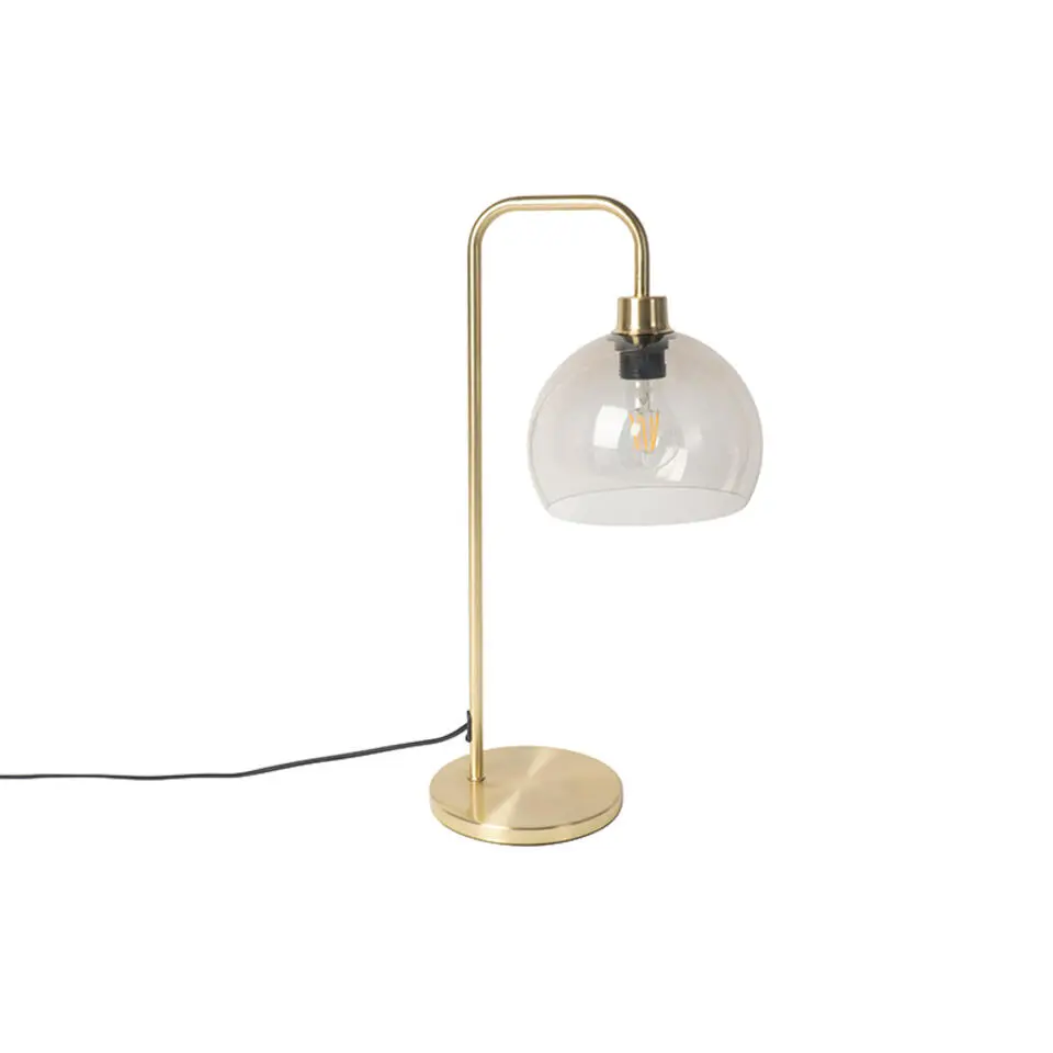 Qazqa tafellampen maly goudkleurig e27