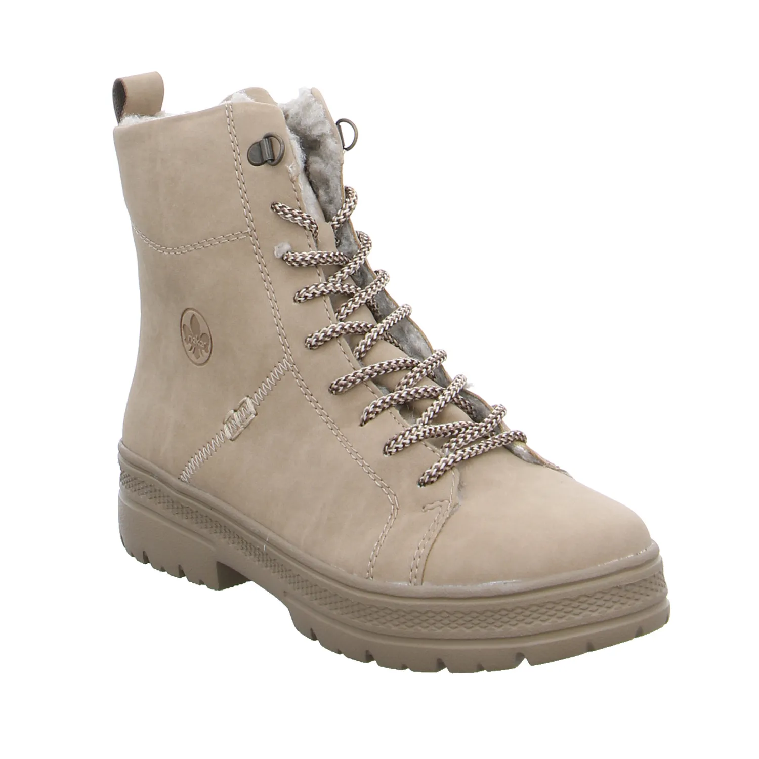 RIEKER Boot Beige Lederimitat