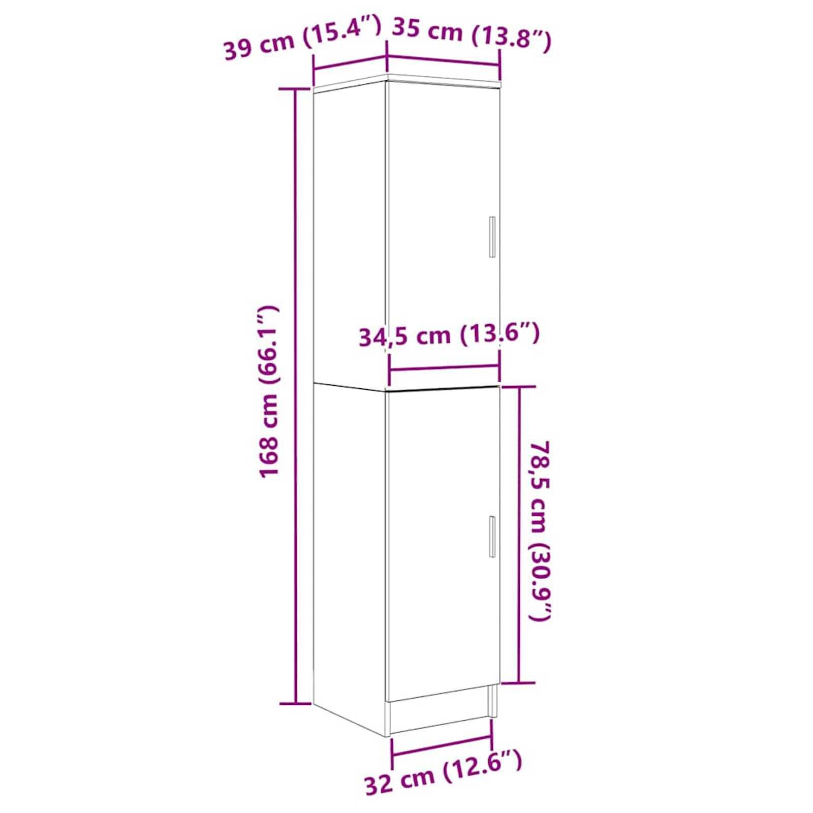vidaXL Bureau met opbergruimte 2 st zwart eiken 78,5 x 37 x 154,5 cm