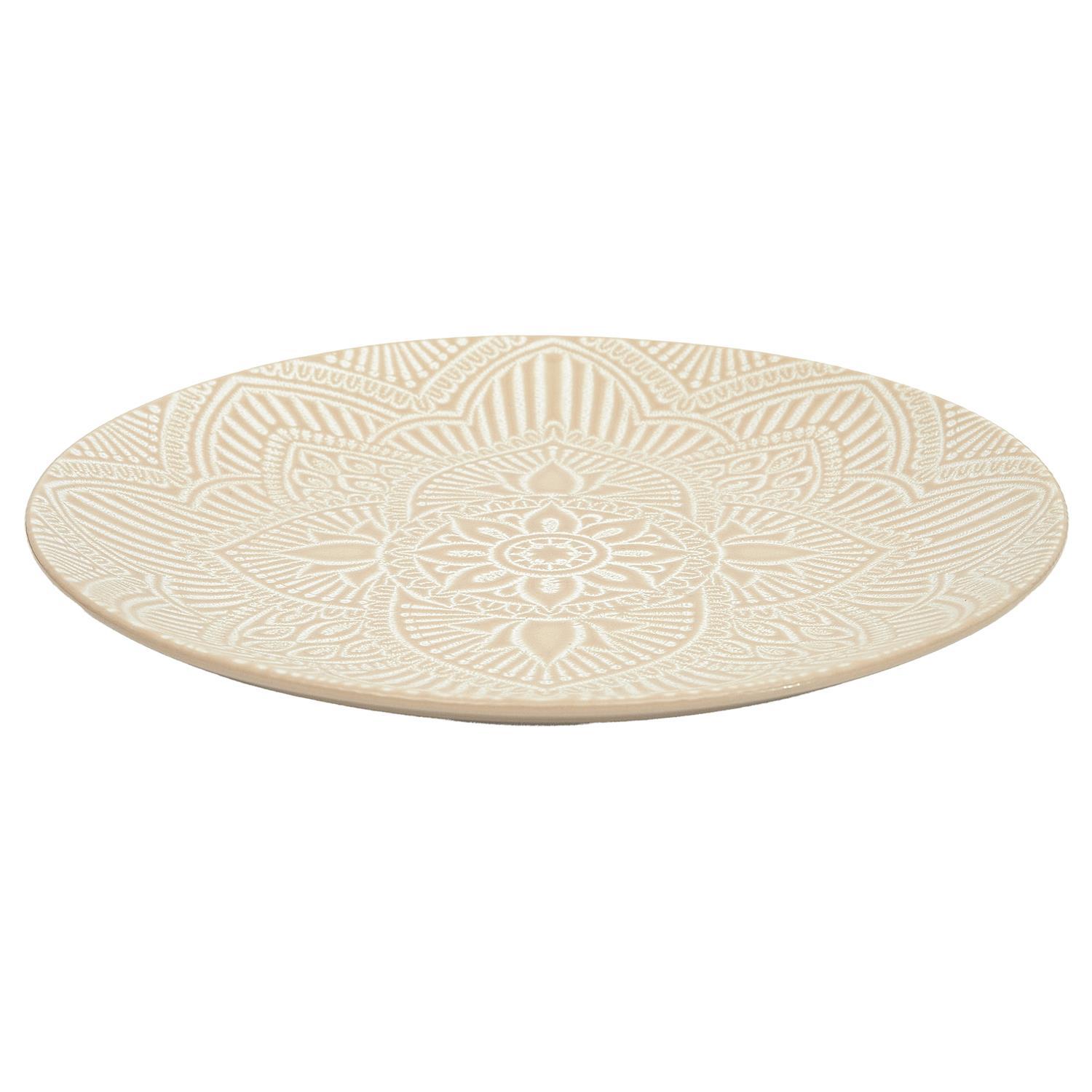 ASSIETTE SAHARA BEIGE D.27CM