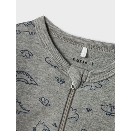 Name It 2-pak Natdragt, Grey Melange, 62 cm