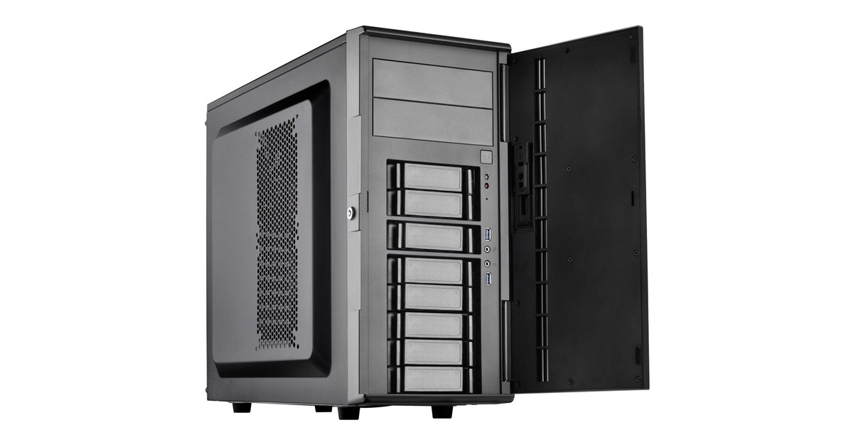 SilverStoneSST-CS380 V2 midi tower behuizing  (Zwart | 2x USB-A)