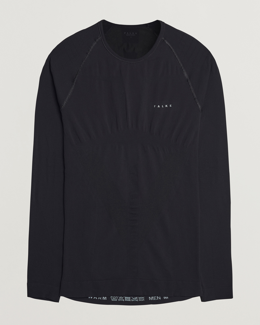 Falke Long Sleeve Warm Shirt Black