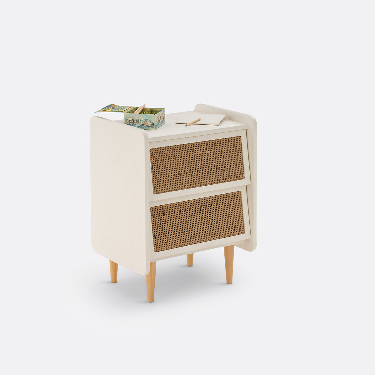 LA REDOUTE INTERIEURS<br>Mesa de cabeceira de vime com 2 gavetas, Kaya