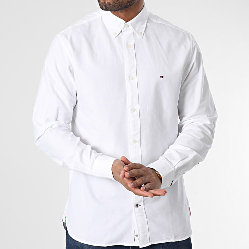 Chemise Manches Longues Heavy Oxford Solid 9167 Blanc