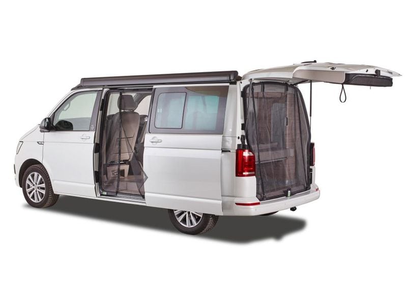 Van Quito Schiebetürenmoskitonetz, Magnet RV, links VW T5/T Insektenschutzgitter Schiebetür links