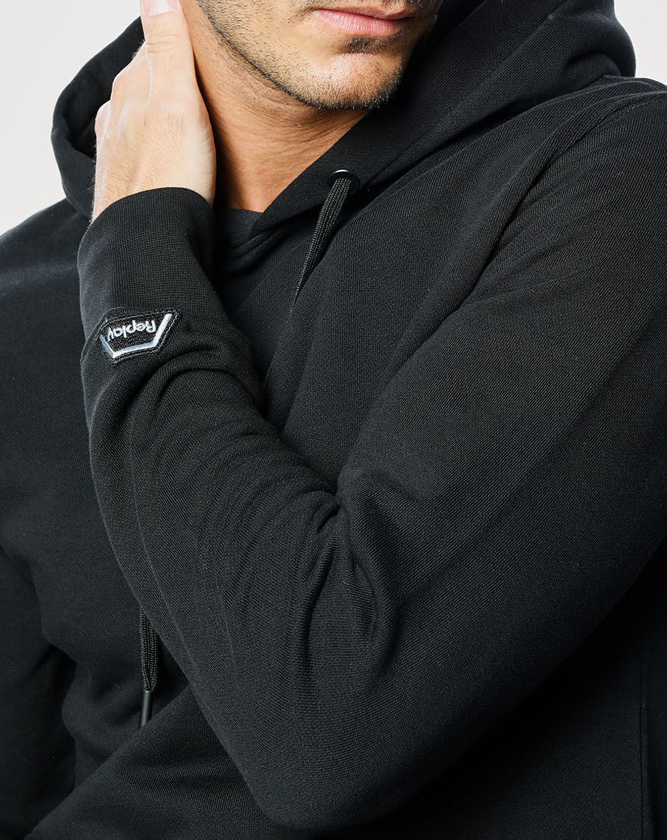Replay Sweat à capuche Classic Hoodie noir