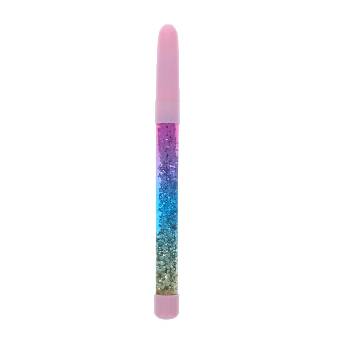 Stylo à paillettes rose Mercredi et Patati