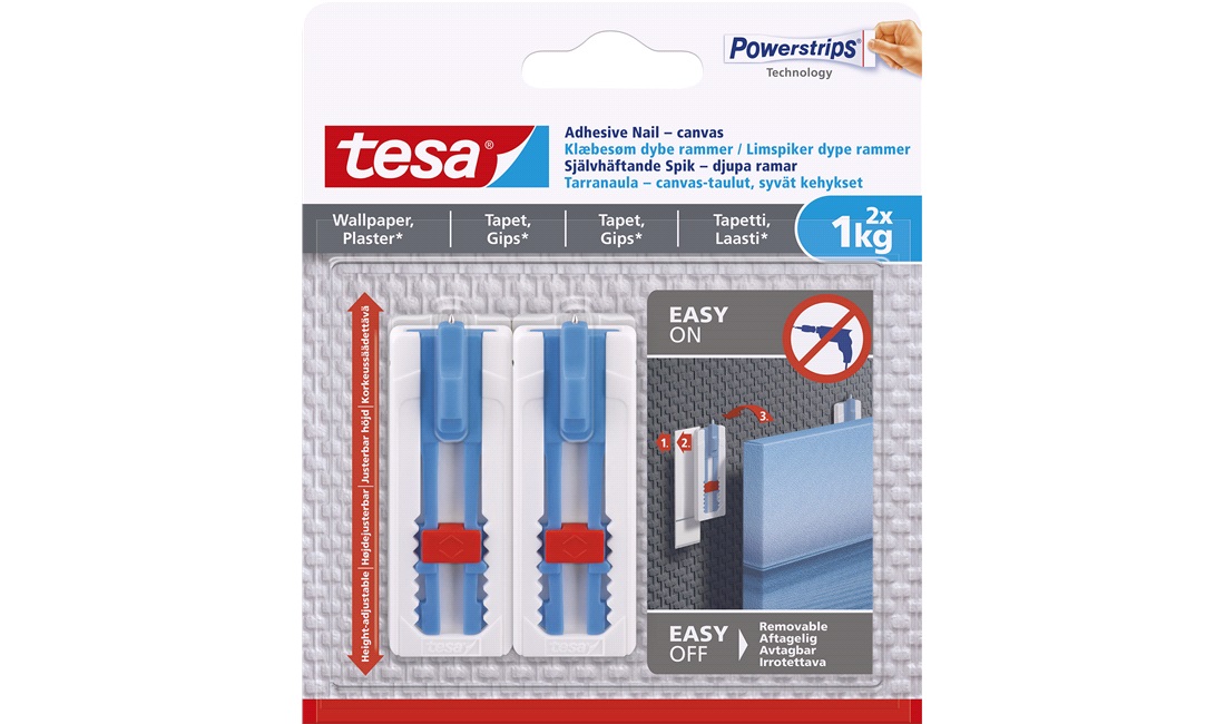 TESA Klæbesøm 1kg 2x dybe rammer Tapet