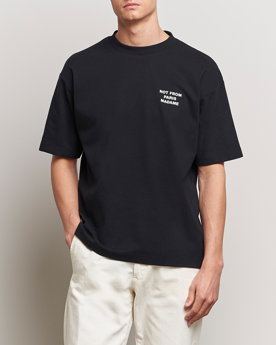 Drôle de Monsieur Slogan T-Shirt Black