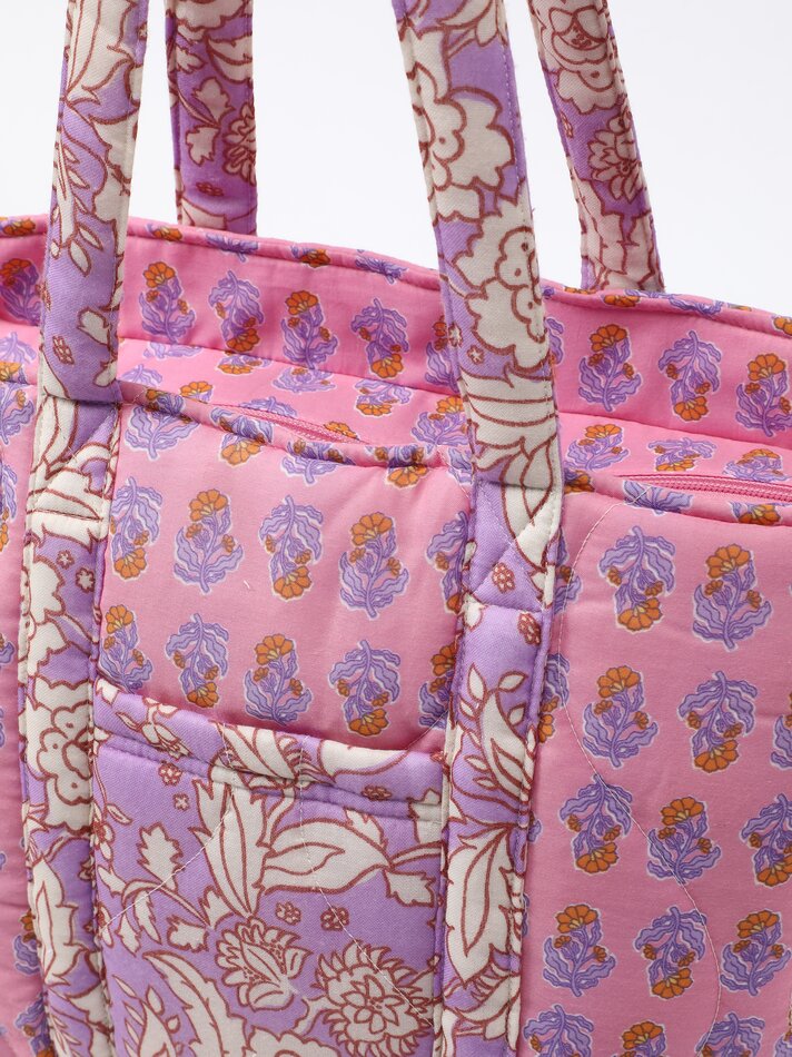 Sacola de compras estampada - Lilás