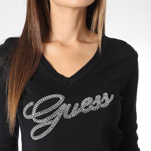 Pull Femme Strass W3YR21-Z2NQ2 Noir