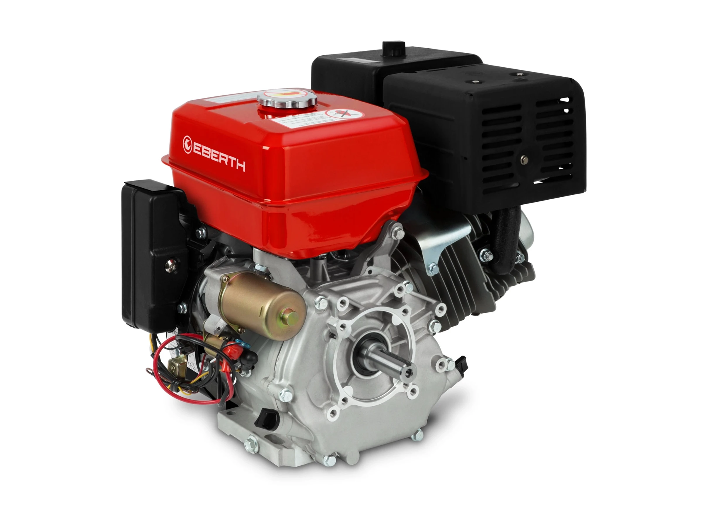 EBERTH Benzinmotor 13 PS 9,56 kW Standmotor mit 25 mm Ø Welle E-Start